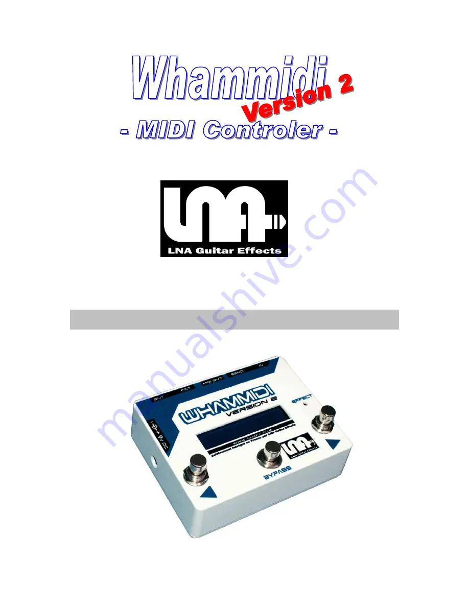 LNA Whammidi User Manual Download Page 1