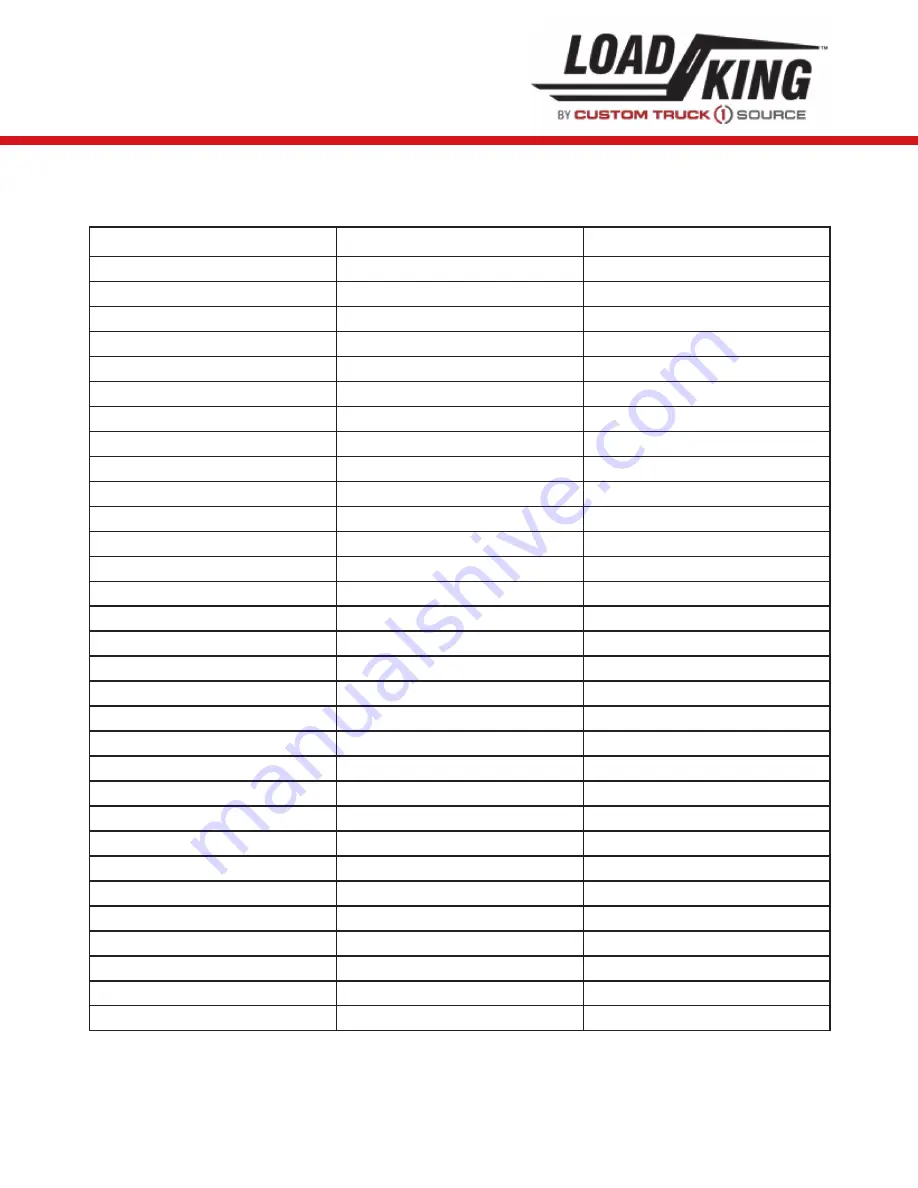 LOAD KING 35-127 M Operator'S Manual Download Page 203