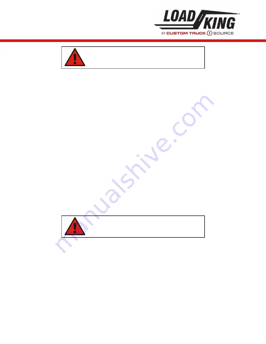 LOAD KING 80-160 Operator'S Manual Download Page 47