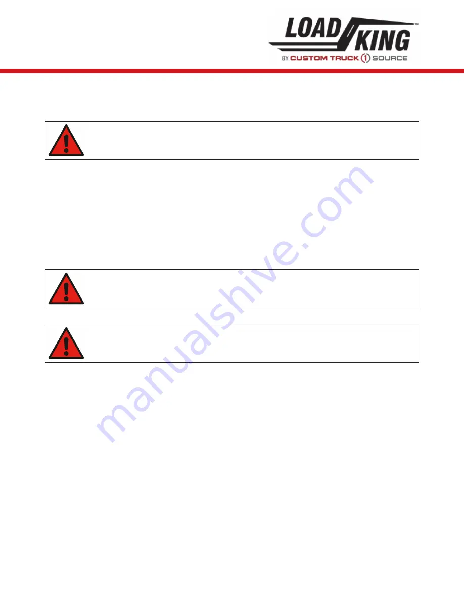 LOAD KING 80-160 Operator'S Manual Download Page 63