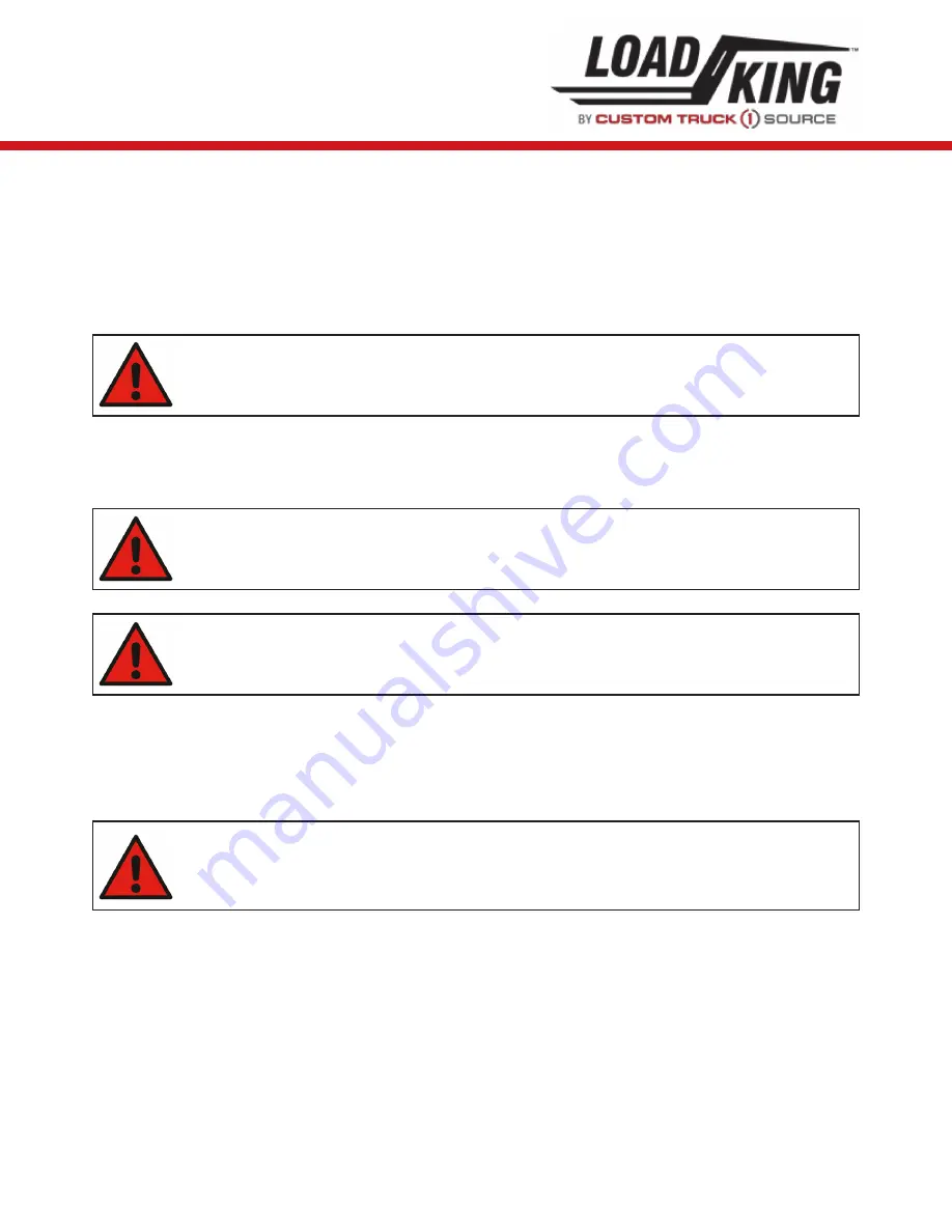 LOAD KING 80-160 Operator'S Manual Download Page 193