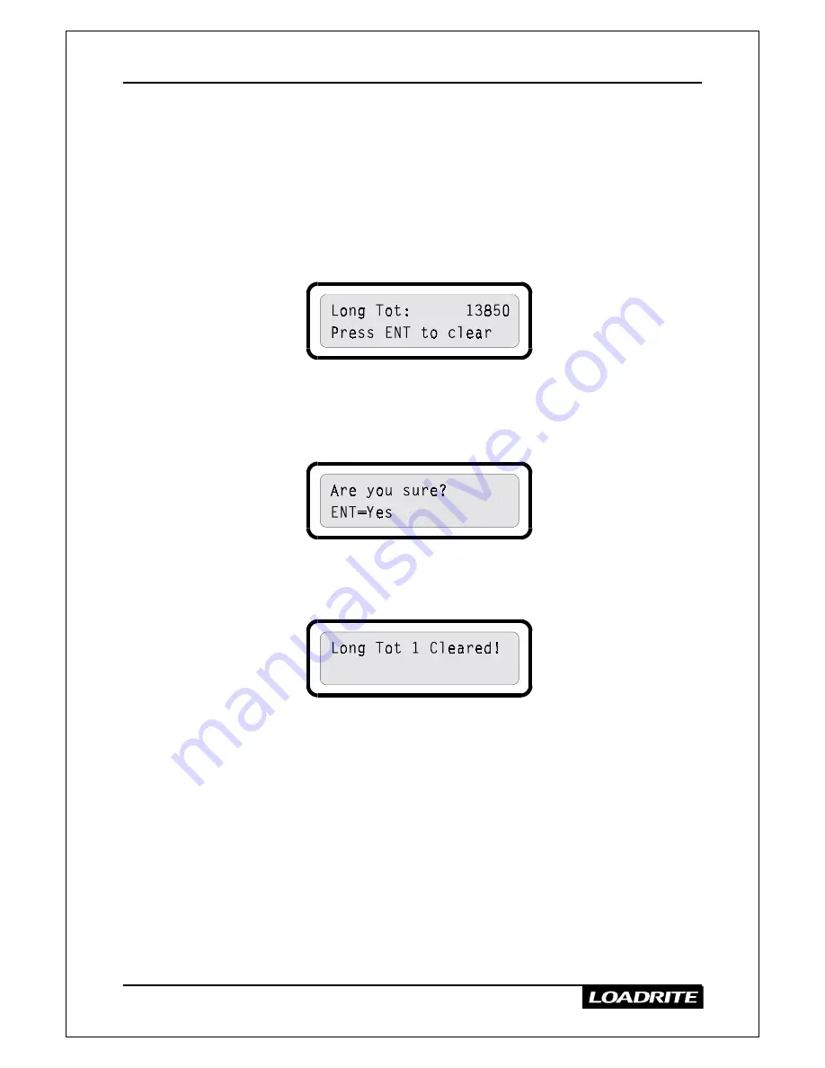 Loadrite LR810 Operating Manual Download Page 16