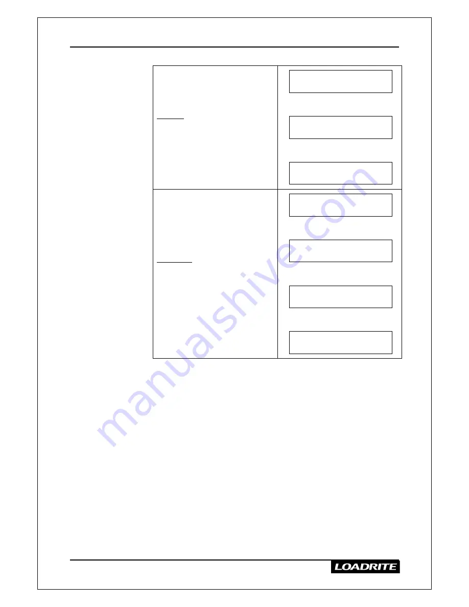 Loadrite LR810 Operating Manual Download Page 26