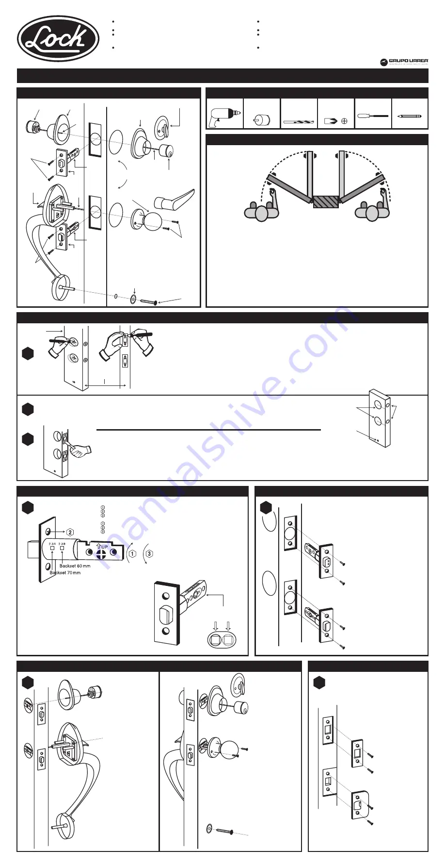 Lock LGAL10LA Installation Instructions Download Page 1