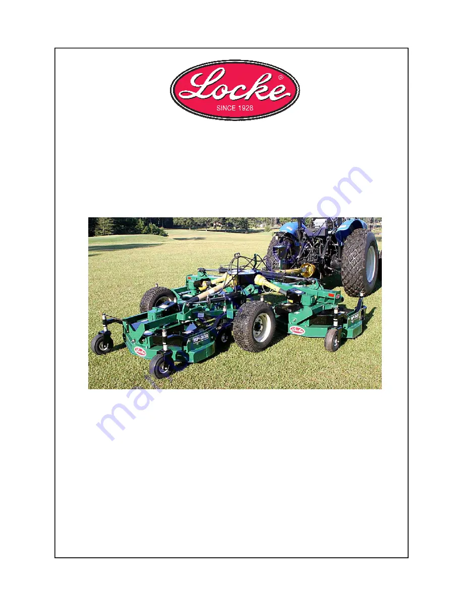 Locke Finish Pro FP-3132 Operator'S Manual Download Page 1