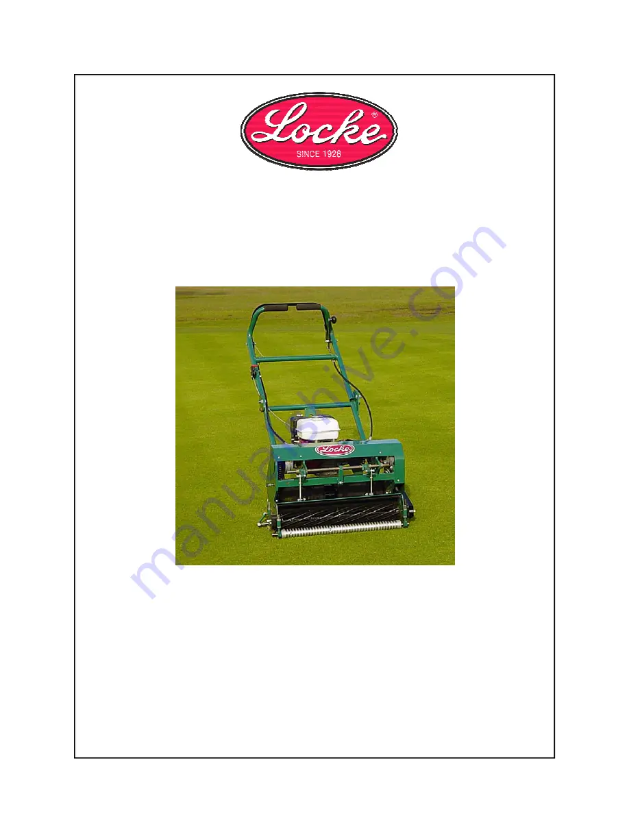 Locke GT-122 Operator'S Manual Download Page 1