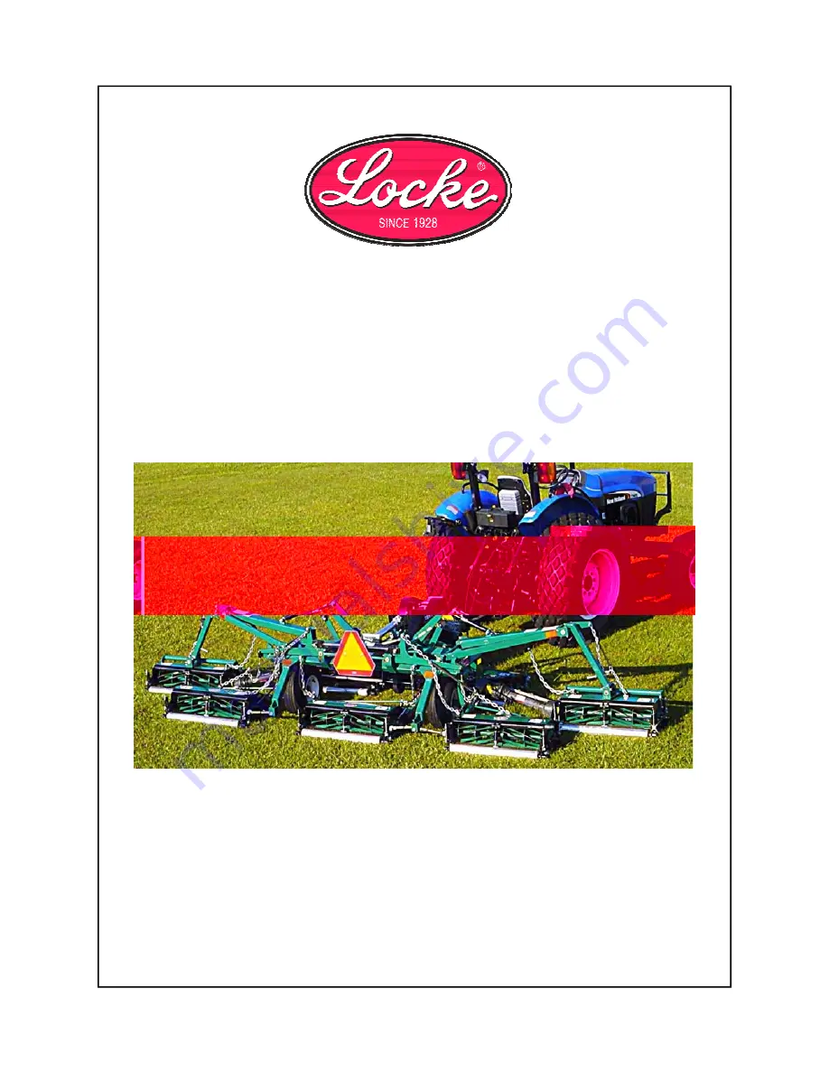 Locke TRM-3083, TRM-5138, TRM-7192 Operator'S Manual Download Page 1