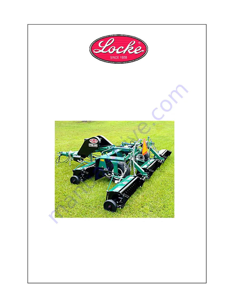 Locke TVM-3077 Parts Manual Download Page 1