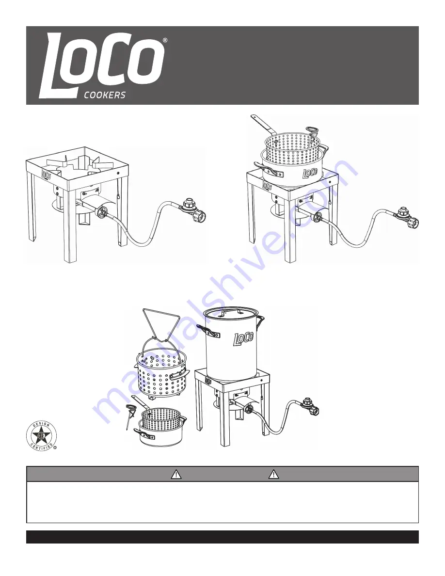 LOCO COOKERS LCFF Owner'S Manual & Assembly Instructions Download Page 1