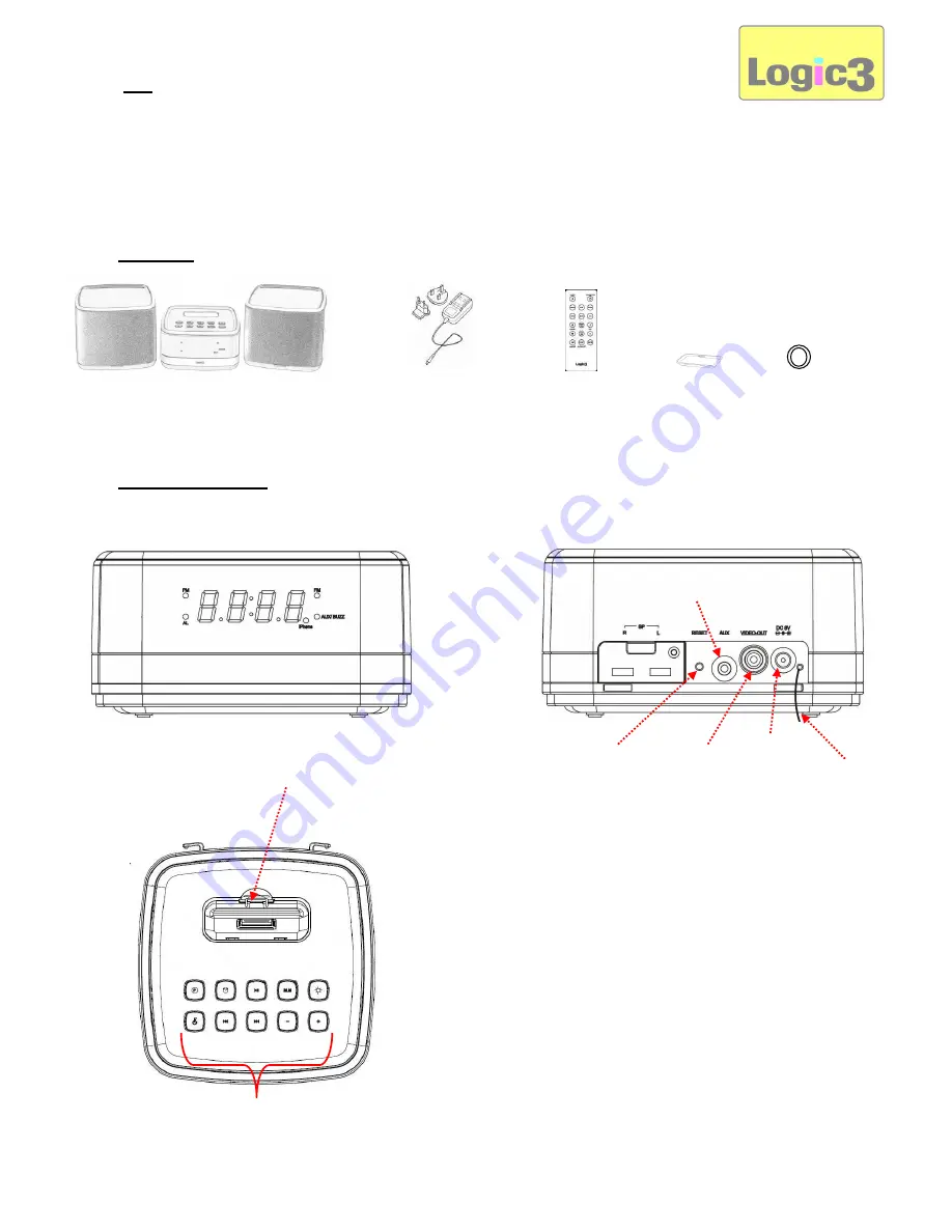 Logic3 i-Station Tower WIS019 User Manual Download Page 1