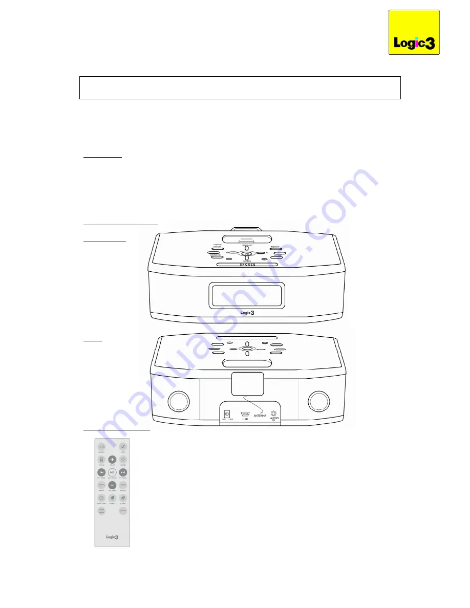 Logic3 MIP190 Instruction Manual Download Page 1