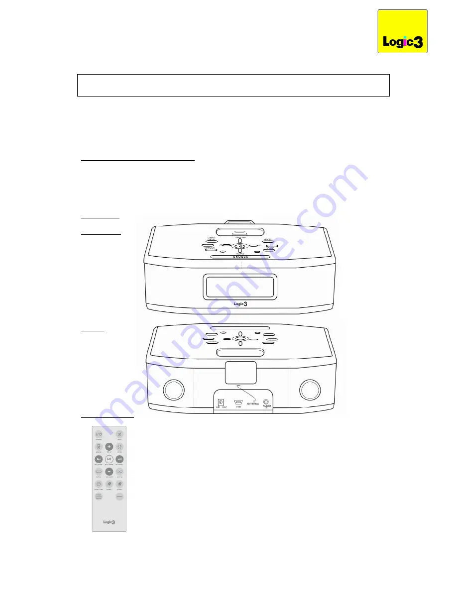 Logic3 MIP190 Instruction Manual Download Page 15