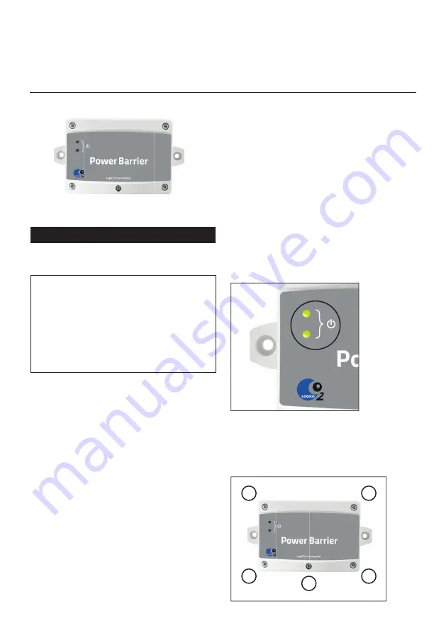 LogiCO2 Power Barrier 0482 Скачать руководство пользователя страница 1