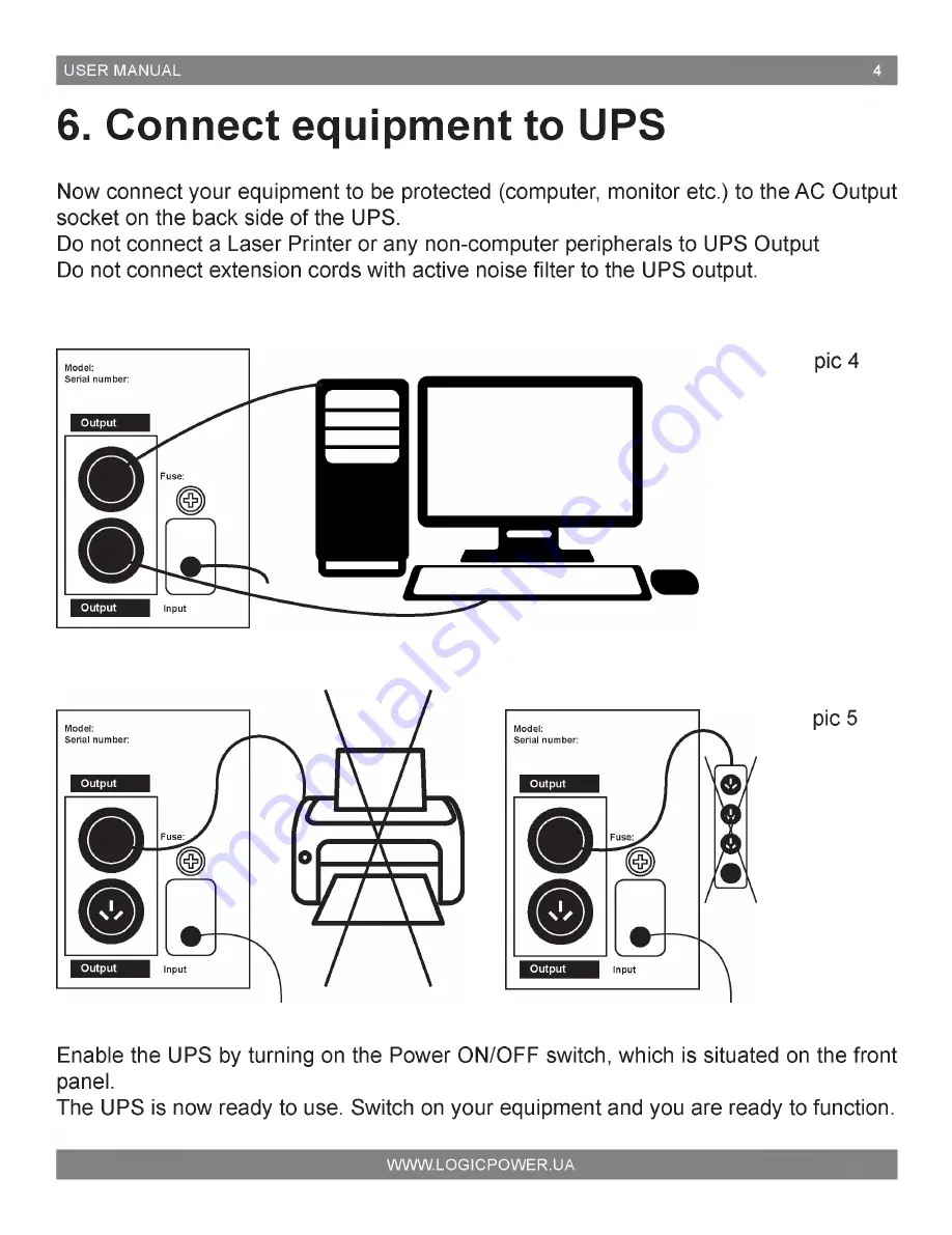 LogicPower LP-650VA-P User Manual Download Page 4