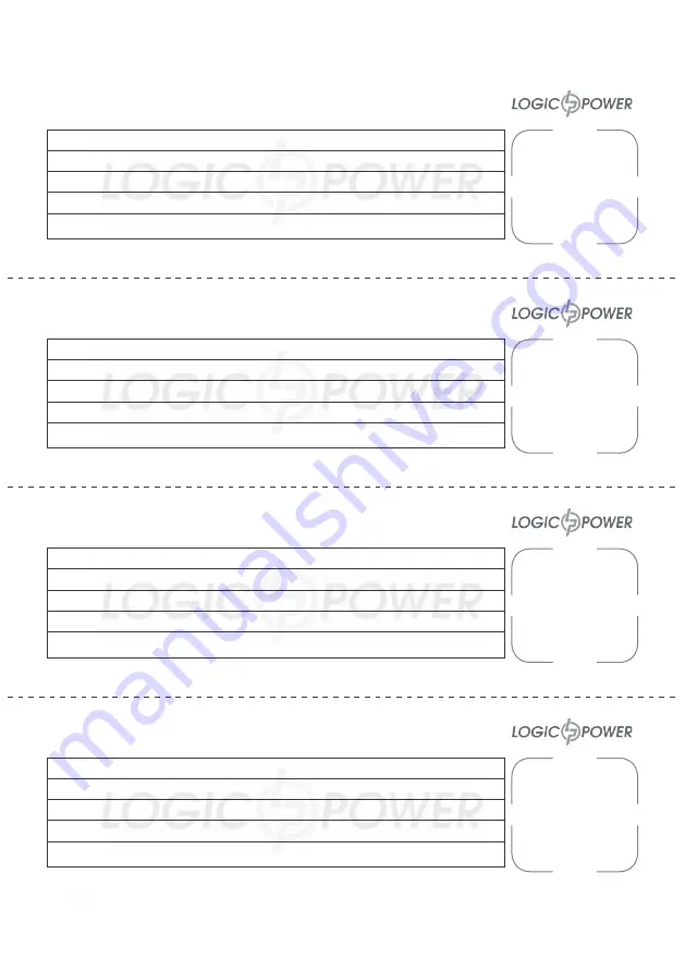 LogicPower LPT-1000RL User Manual Download Page 16