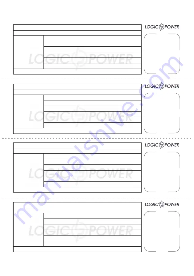 LogicPower LPT- 1000RV Скачать руководство пользователя страница 22