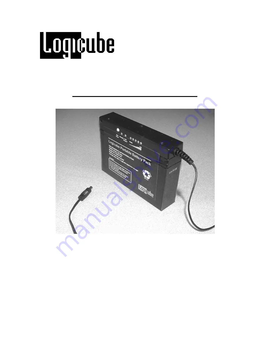 Logicube Battery Pack Скачать руководство пользователя страница 1