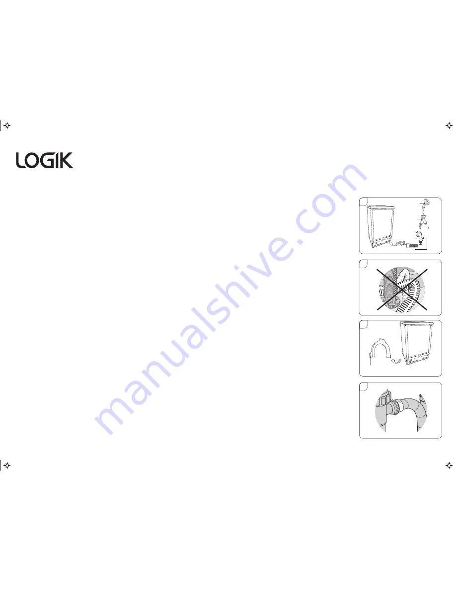 Logik LDW45S10 Installation Manual Download Page 1