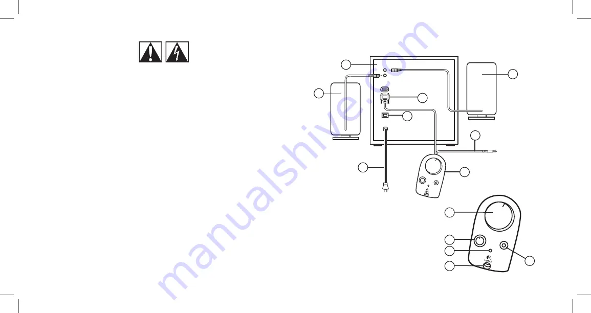 Logitech 966194 - Z-2300 PC Speakers Setup And Installation Manual Download Page 4