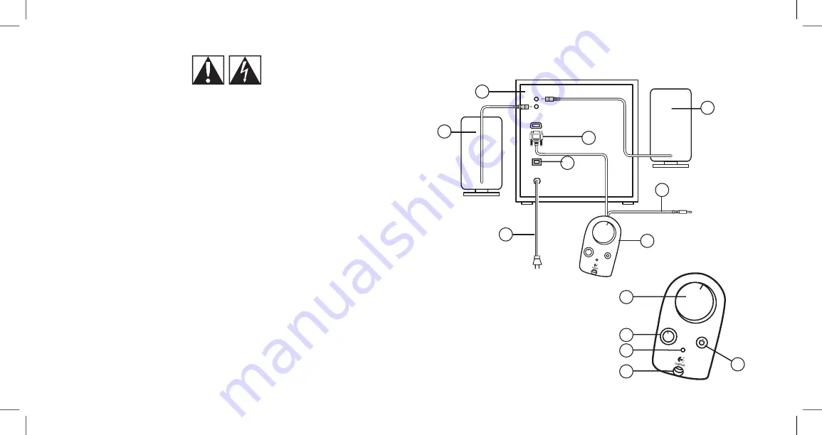 Logitech 966194 - Z-2300 PC Speakers Скачать руководство пользователя страница 6