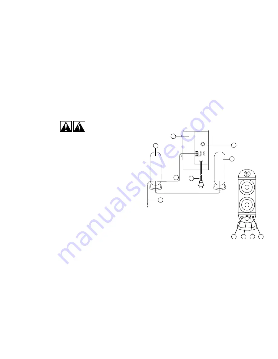 Logitech 970123-1403 - X 230 2.1-CH PC Multimedia Speaker Sys Скачать руководство пользователя страница 2