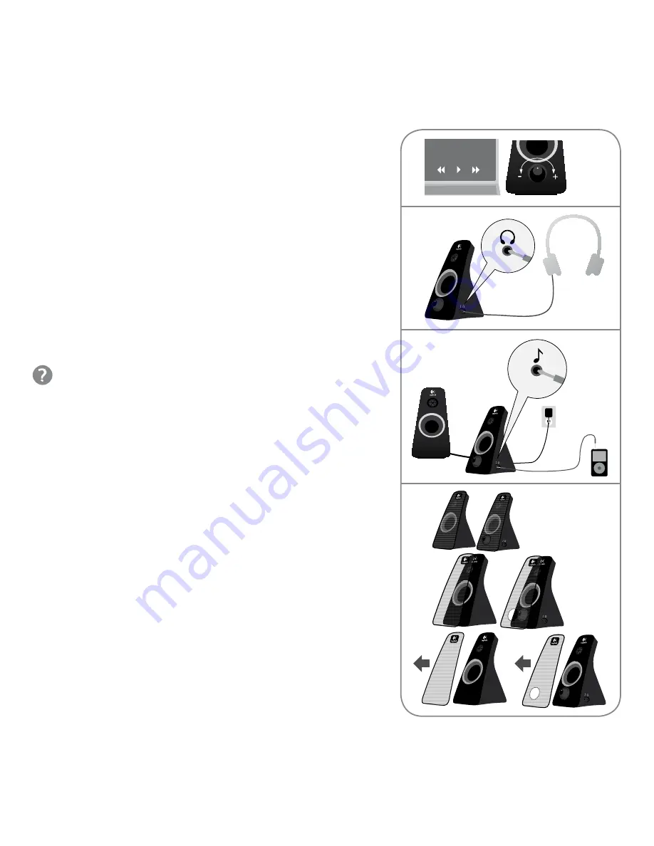 Logitech 980-000337 - Z 520 PC Multimedia Speakers Quick Start Manual Download Page 20