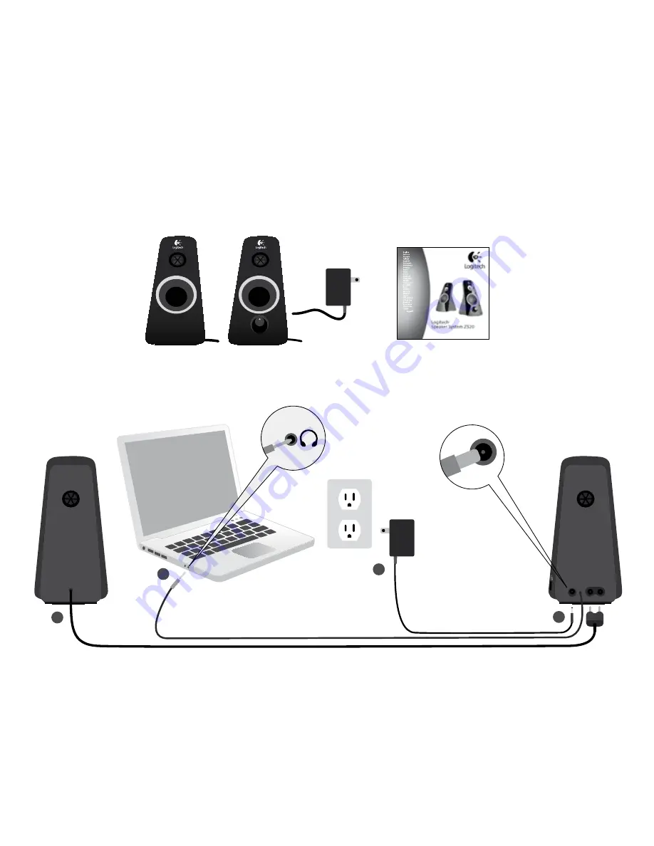 Logitech 980-000337 - Z 520 PC Multimedia Speakers Quick Start Manual Download Page 39