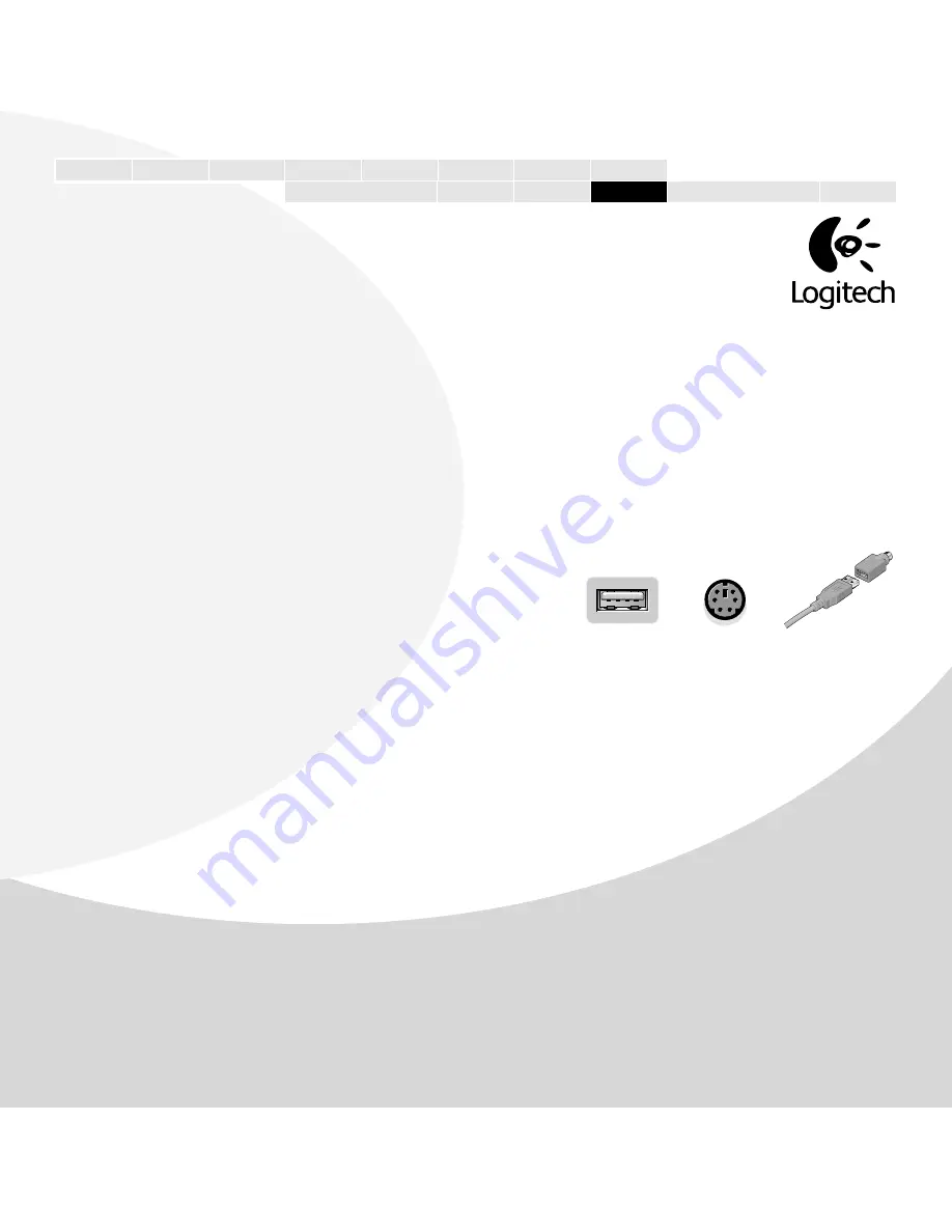 Logitech Pilot Wheel Mouse Optical Getting Started Manual Download Page 25