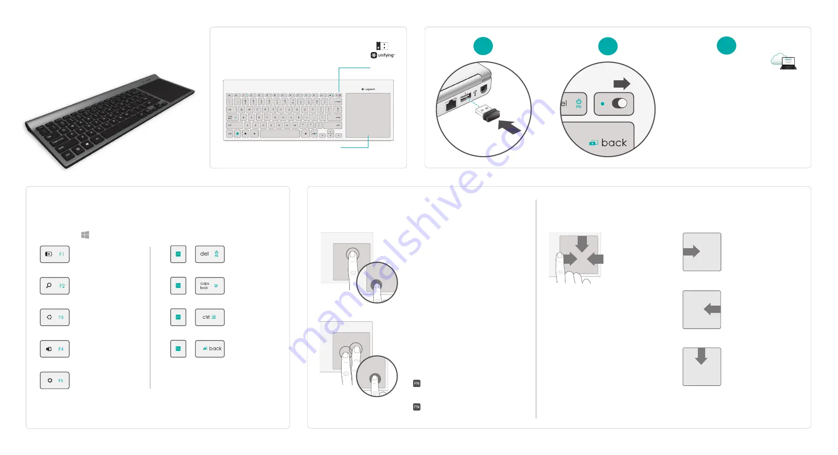 Logitech TK820 Скачать руководство пользователя страница 1