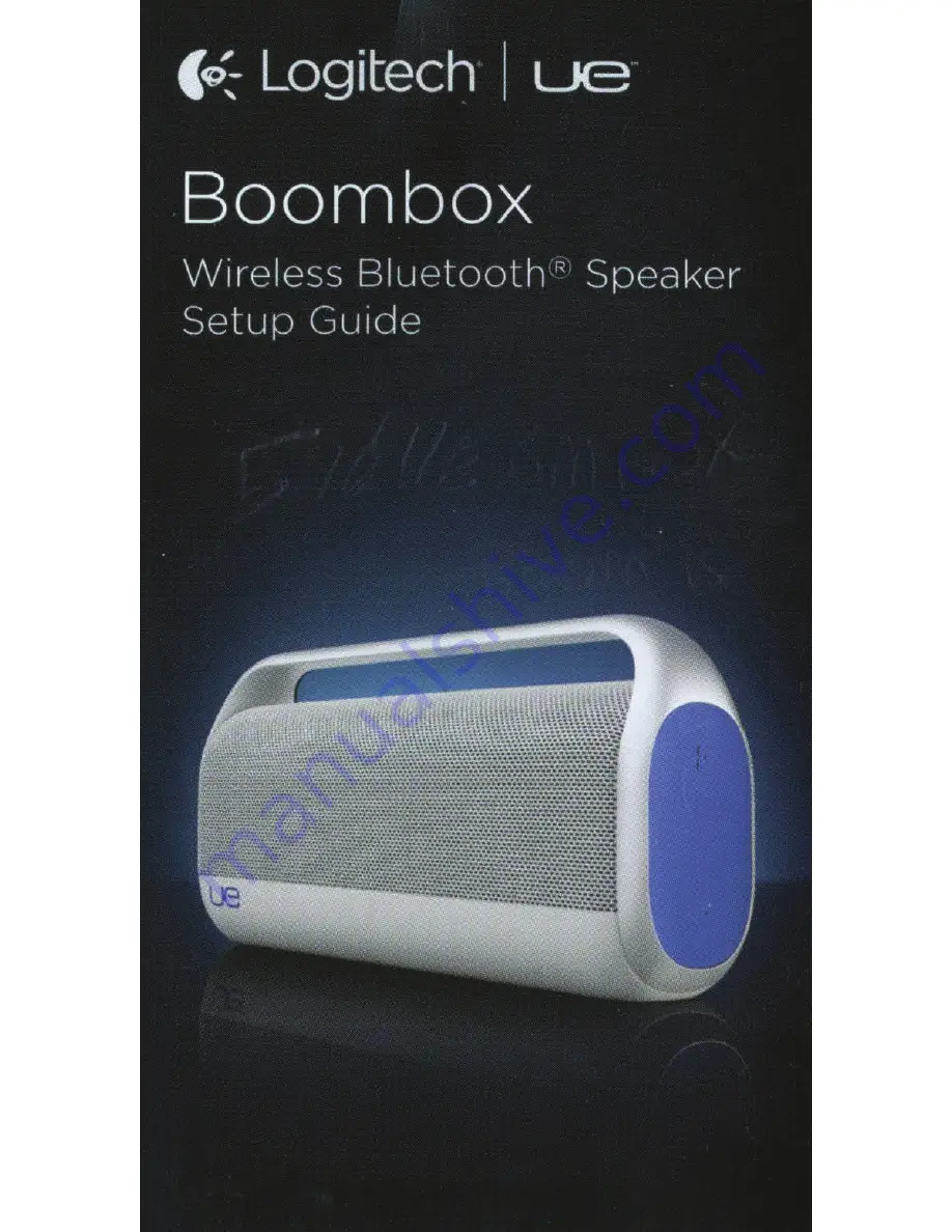 Logitech ue boombox Setup Manual Download Page 1