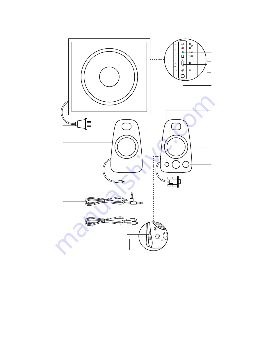 Logitech Z625 Complete Setup Manual Download Page 3