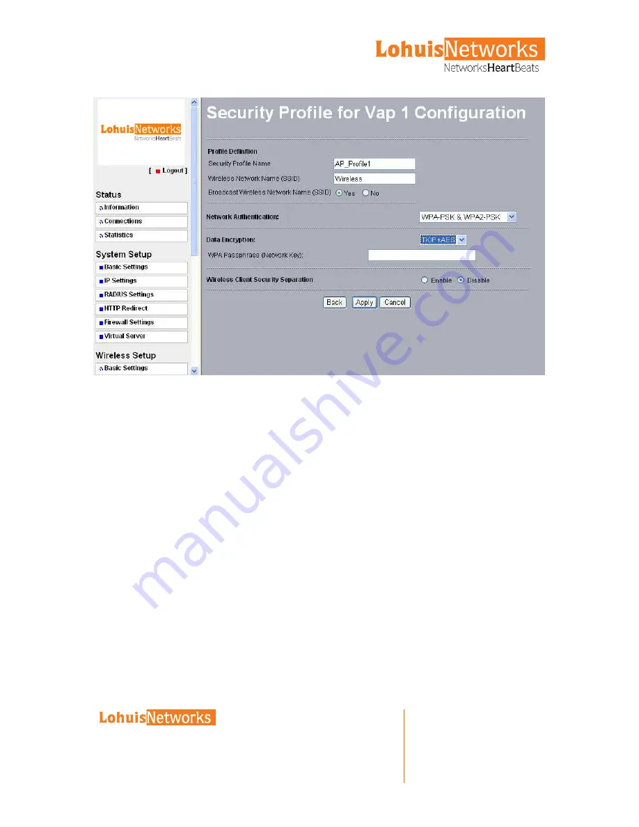 lohuis networks LOHU 5158PX Скачать руководство пользователя страница 22