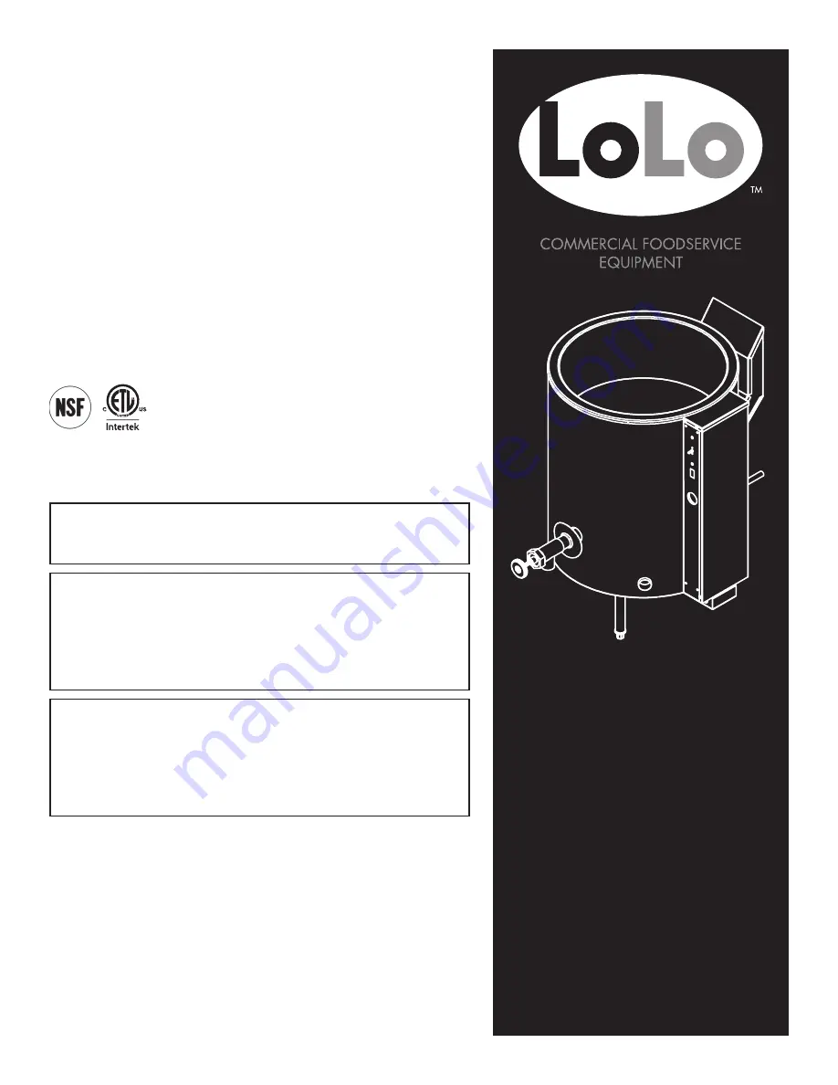 LoLo LKS-45G Operator'S Manual Download Page 1