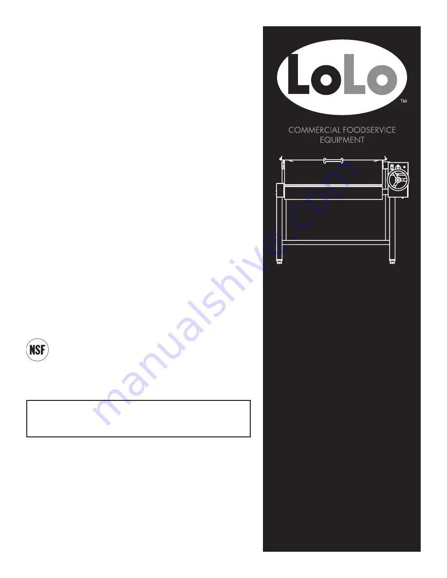 LoLo TS-37E-INTL Operator'S Manual Download Page 1