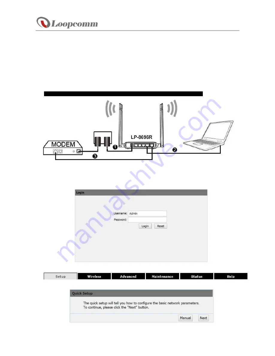 Loopcomm LP-8696R Скачать руководство пользователя страница 1