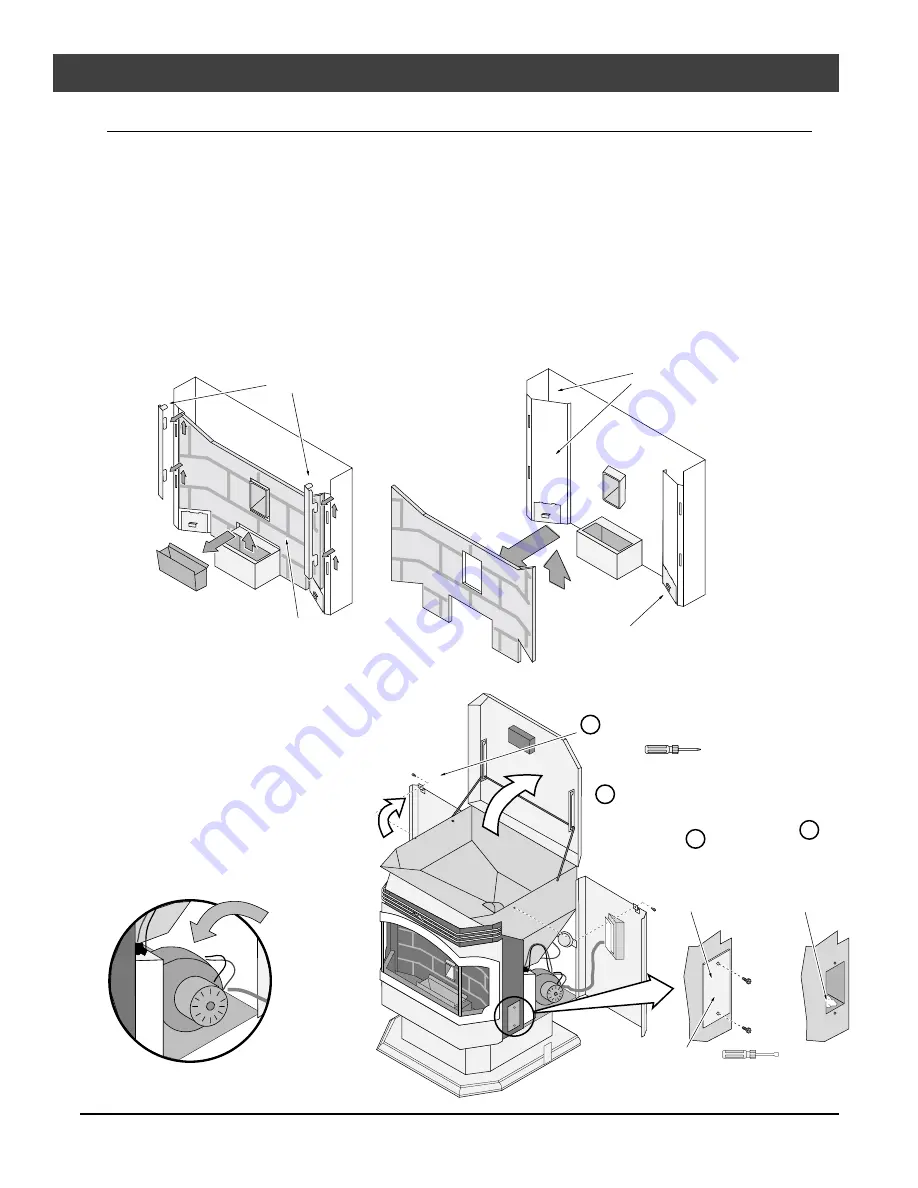 Lopi Horizontal Or Vertical Vent Freestanding Stove Yankee Pellet Stove User Manual Download Page 32