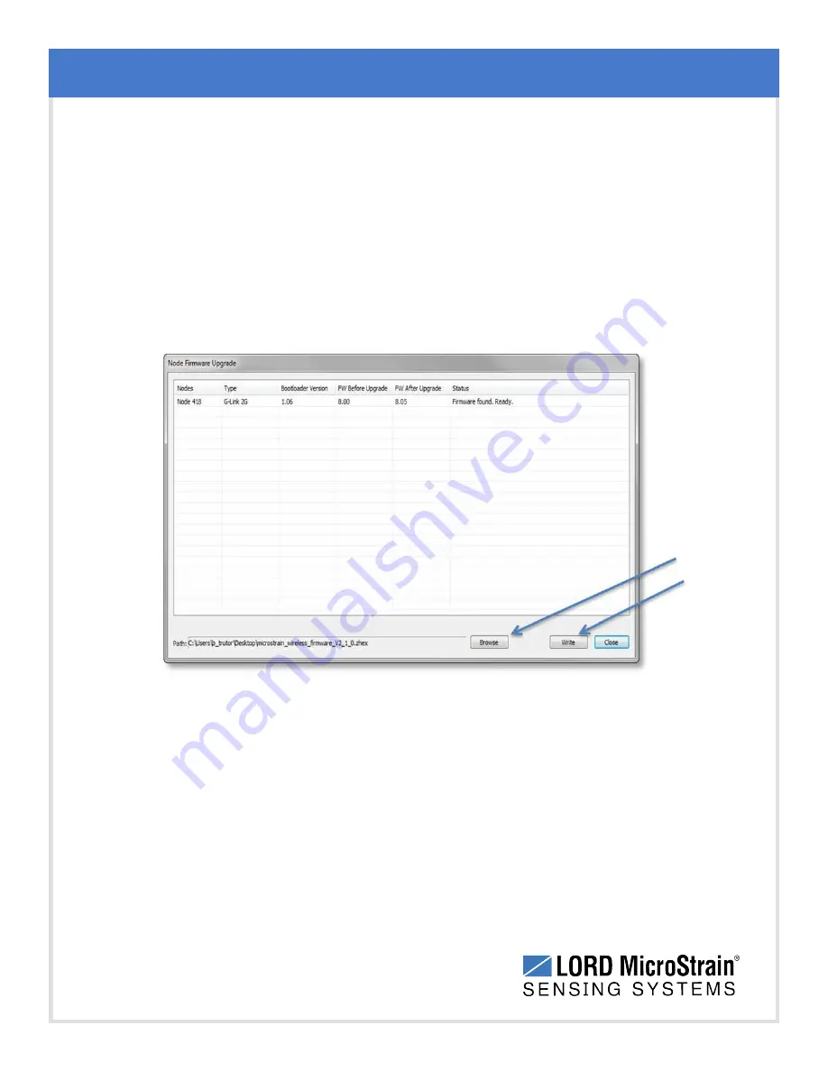 Lord MicroStrain G-Link-LXRS User Manual Download Page 50