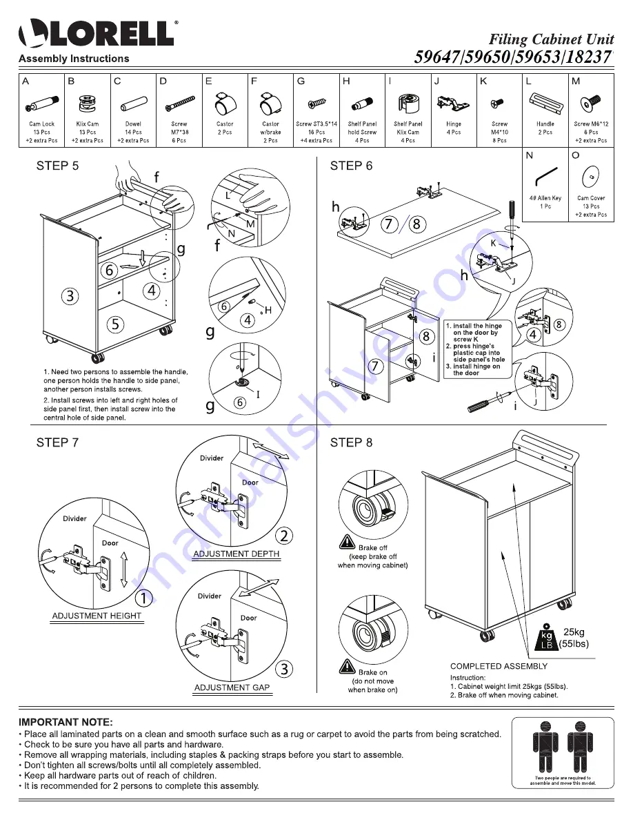 Lorell 59647 Скачать руководство пользователя страница 2