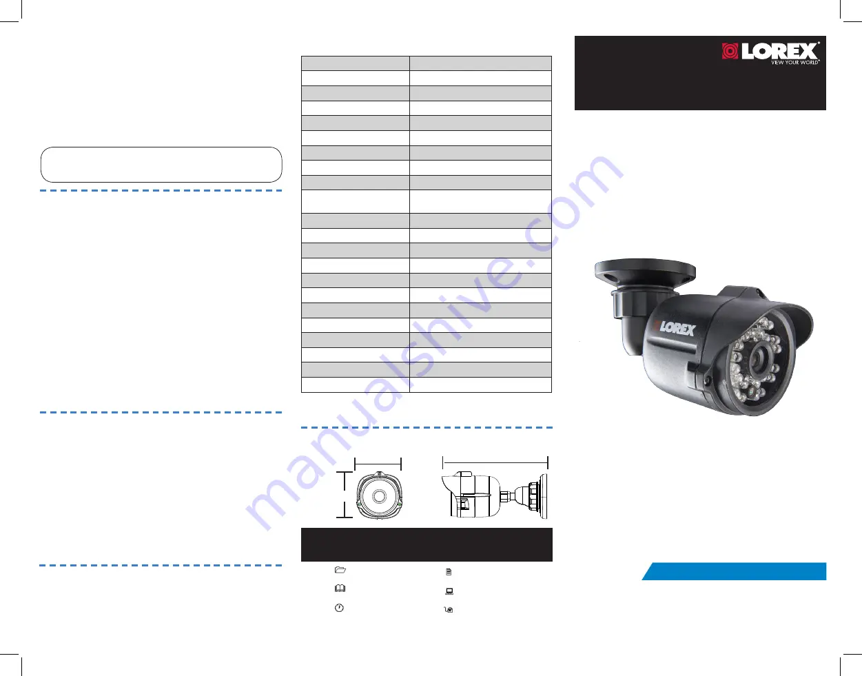 Lorex CVC7562 Series Quick Start Manual Download Page 1