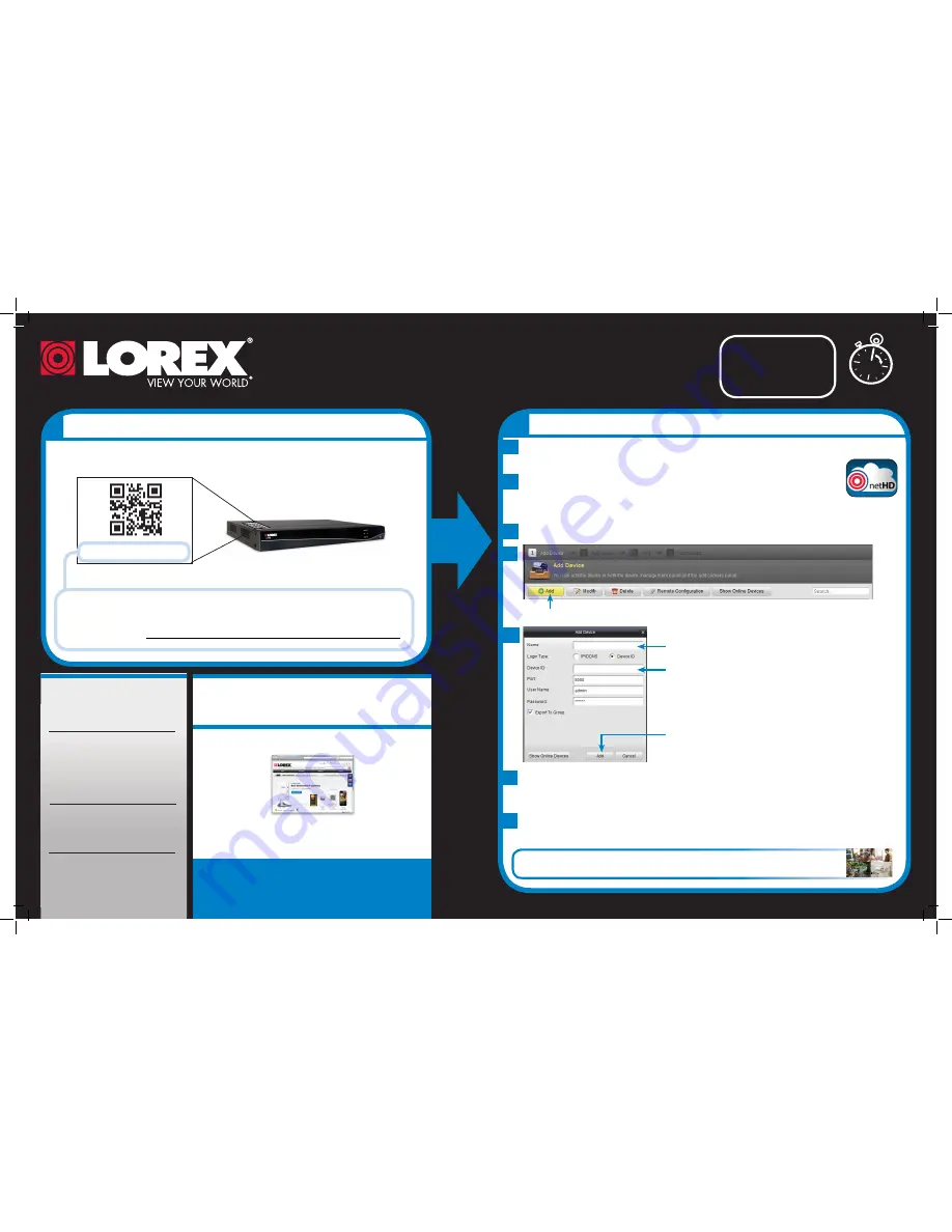 Lorex ECO3 series Quick Mobile Manual Download Page 2