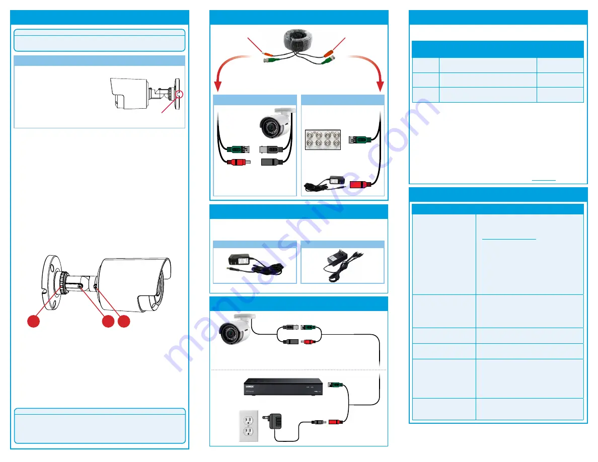 Lorex LAB223 Series Quick Start Manual Download Page 2