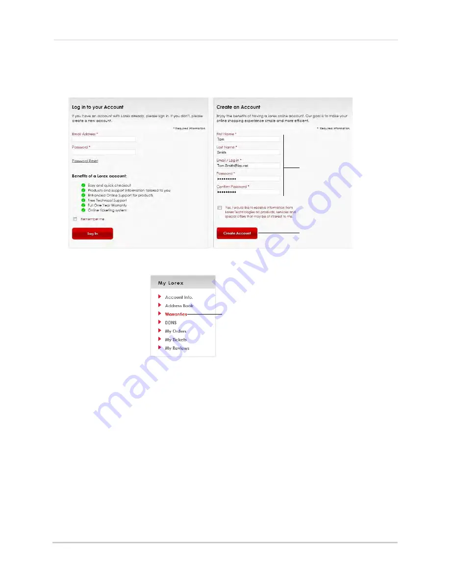 Lorex LH150 Instruction Manual Download Page 140