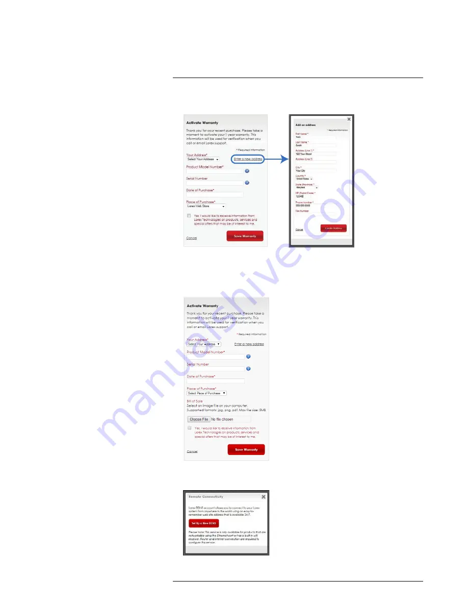 Lorex LHV16212 Instruction Manual Download Page 151