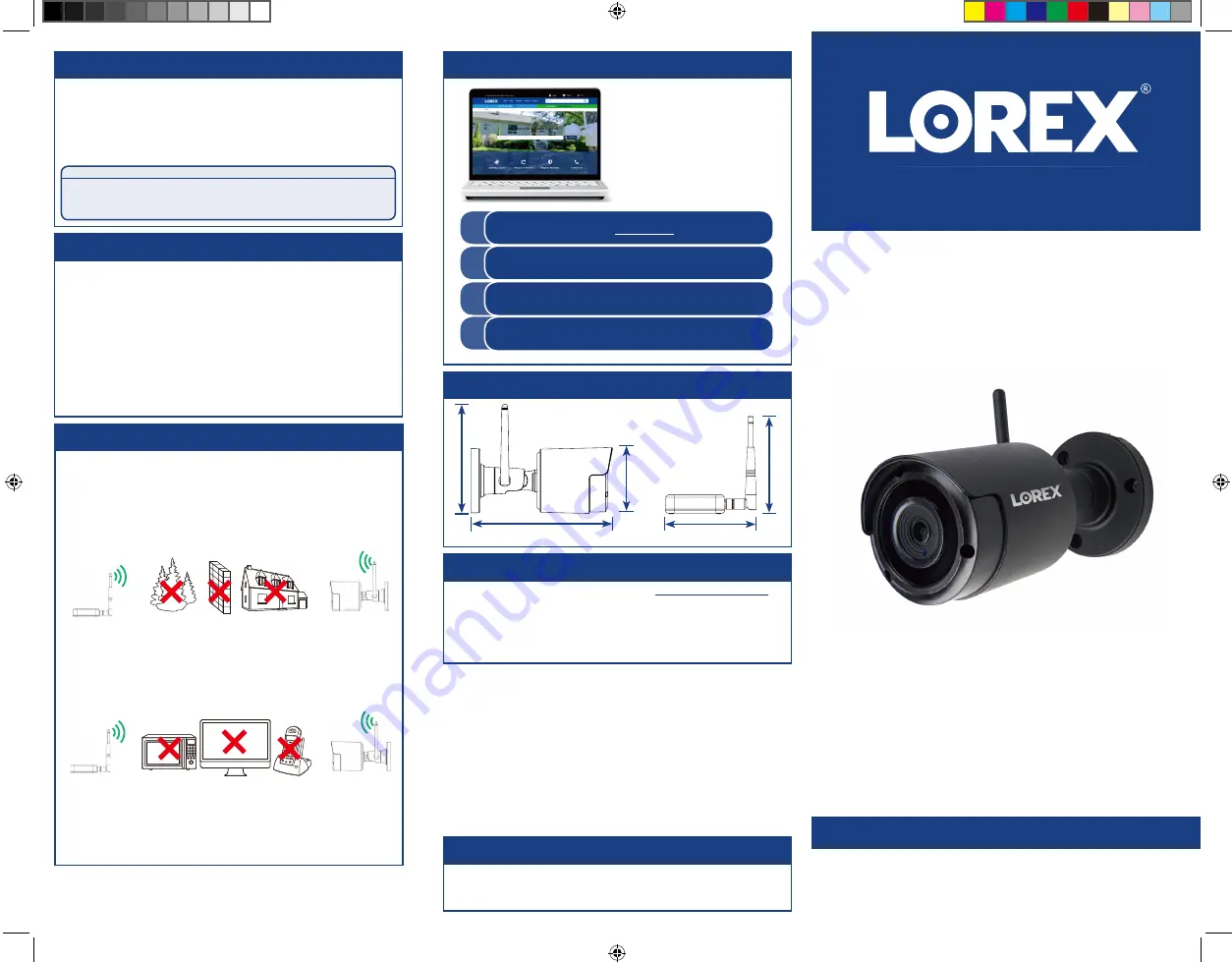 Lorex LW4211-W Quick Start Manual Download Page 1