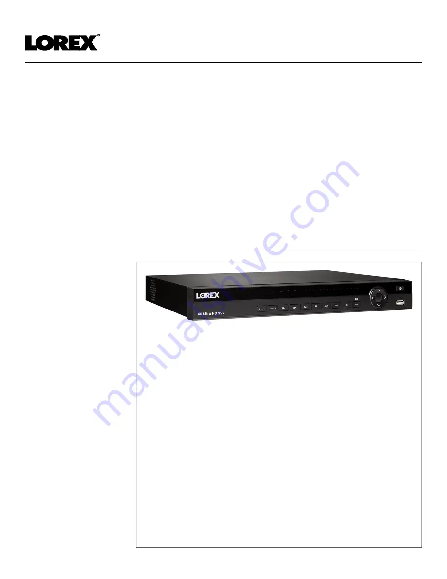 Lorex N881 Series User Manual Download Page 1