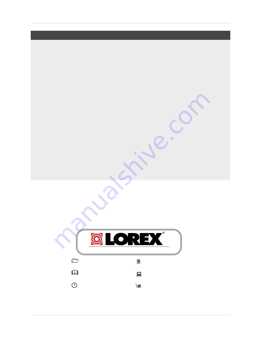 Lorex Vantage LH010 ECO BLACKBOX SERIES Instruction Manual Download Page 9