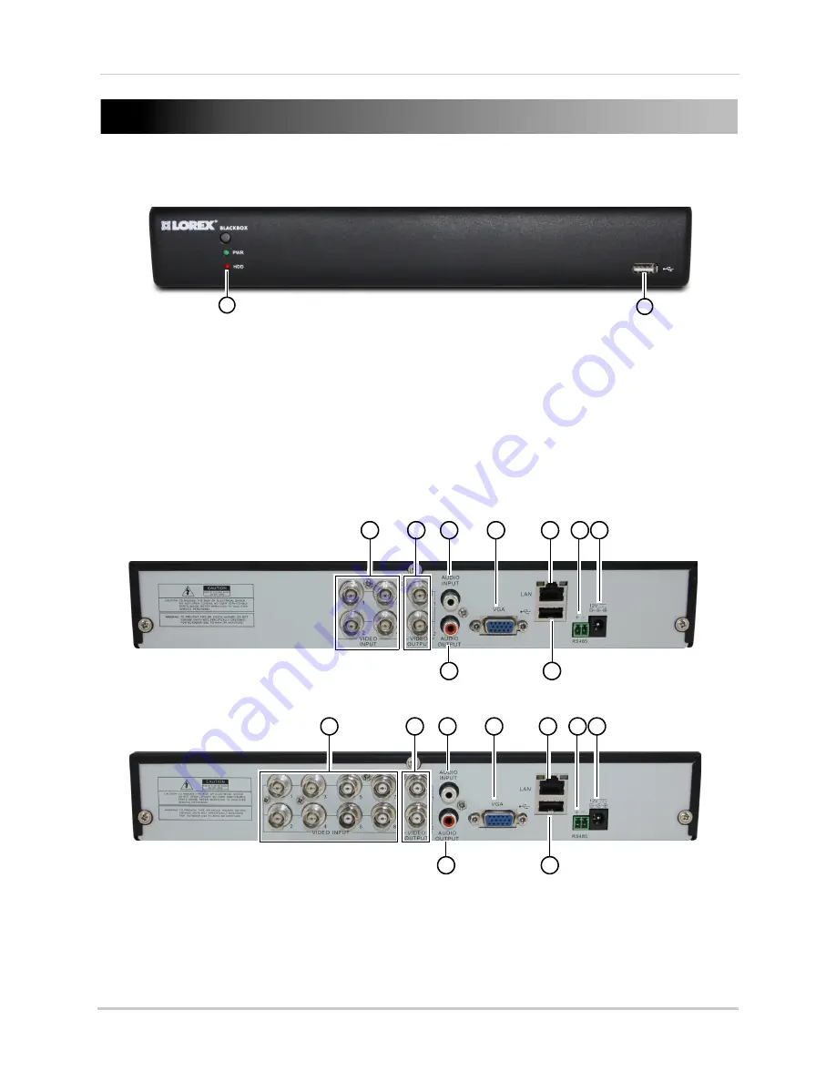 Lorex Vantage LH010 ECO BLACKBOX SERIES Instruction Manual Download Page 20