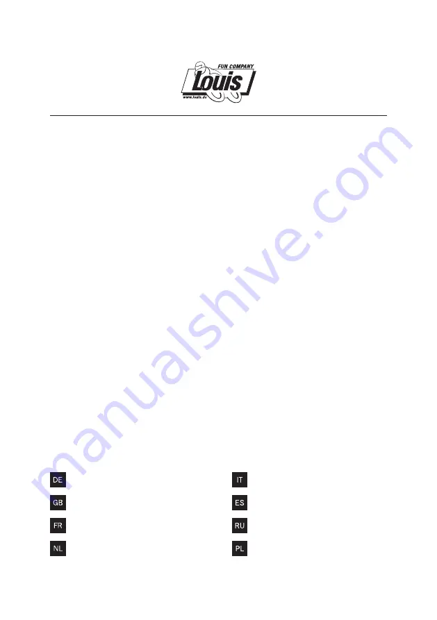 Louis BMK-MA210-01 Instructions For Use Manual Download Page 1