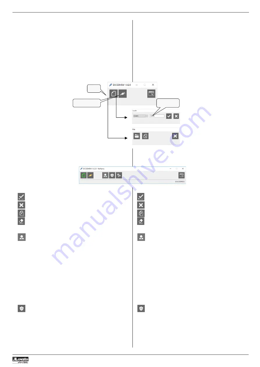 LOVATO ELECTRIC EXCGSM01 Instruction Manual Download Page 5