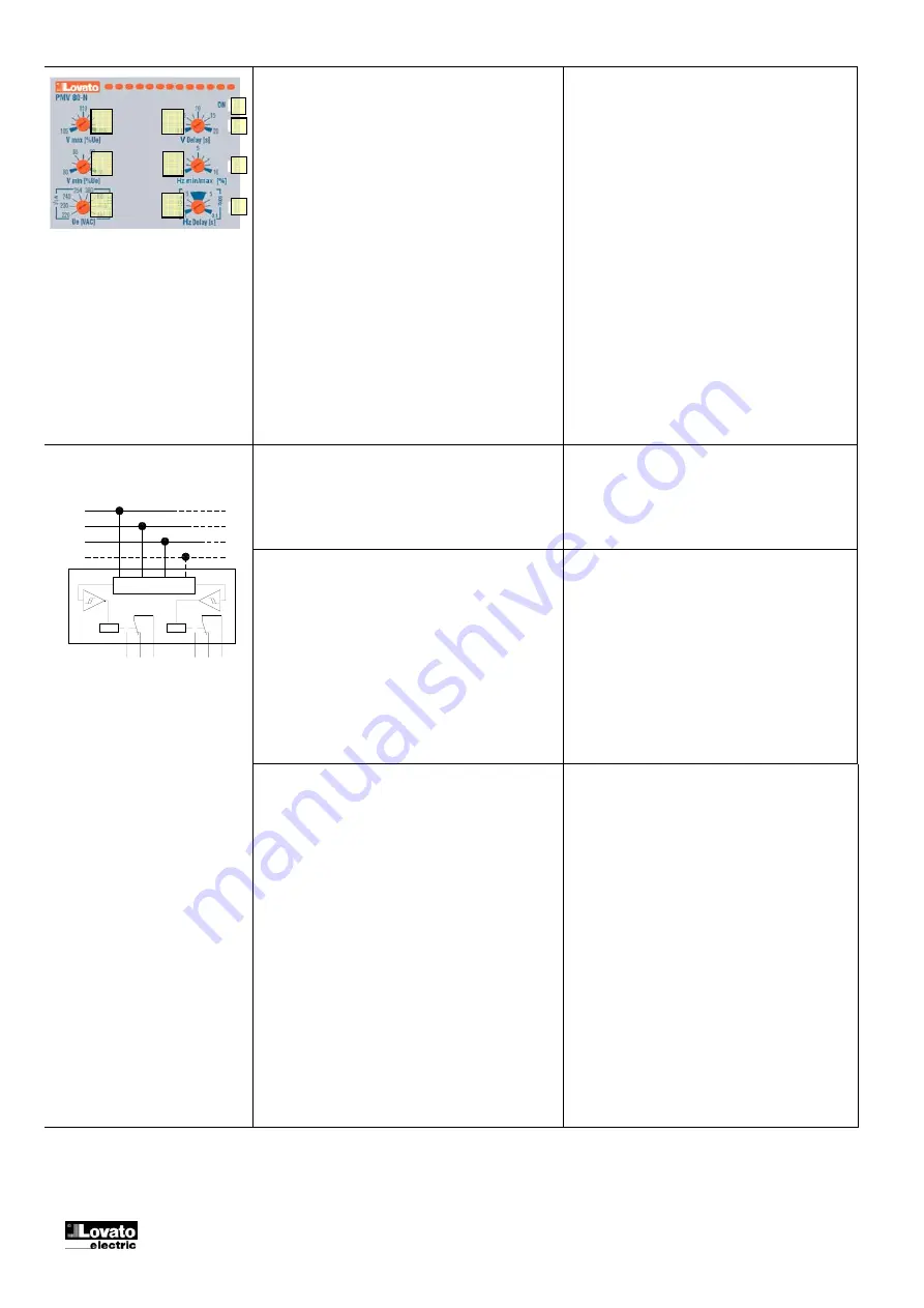 LOVATO ELECTRIC PMV 50-N Скачать руководство пользователя страница 3
